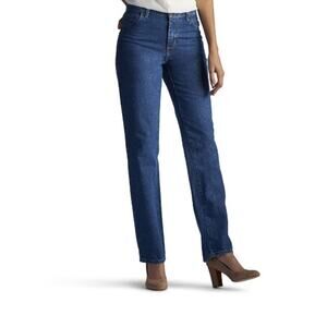Lee Women's Relaxed Fit Straight Leg Jean Livia Size Petite 2